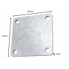 Blacha montażowa 90x90x4mm OCYNK